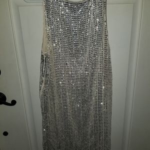 Silver Sequin Party dress